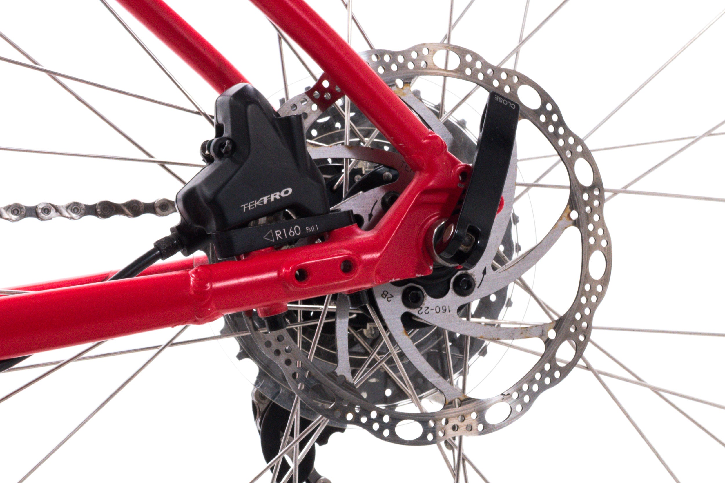 USED Trek FX2 Step-Thru Medium 3x9 Speed Hybrid/Fitness Bike Red