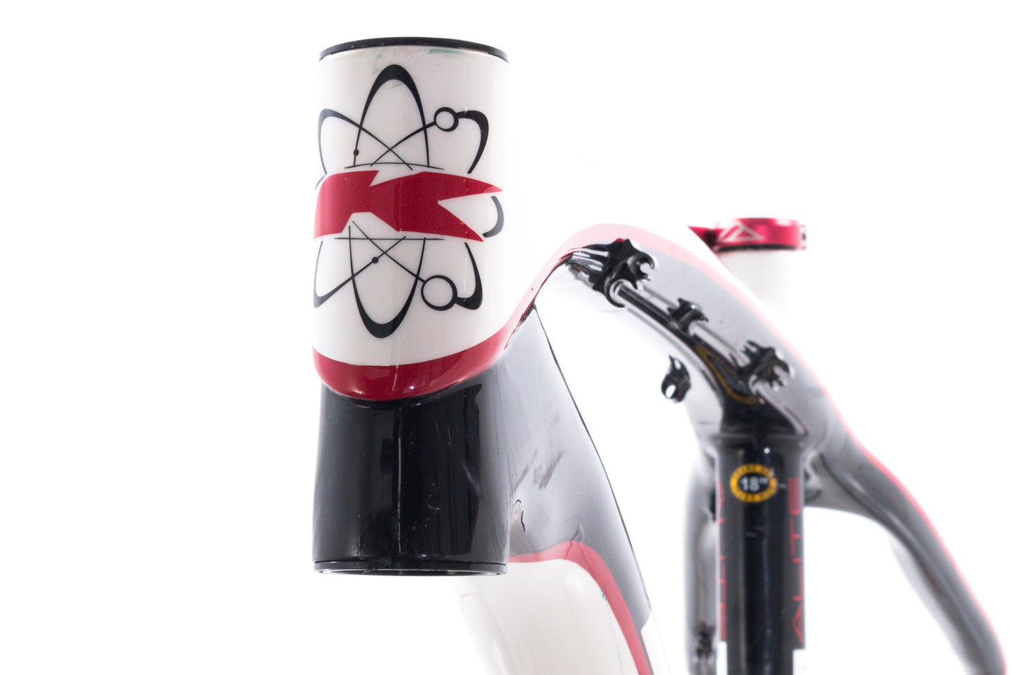 USED KHS Alite Team Medium Carbon Hardtail Mountain Bike Frame 26" wheel Black/White/Red
