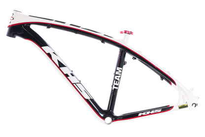 USED KHS Alite Team Medium Carbon Hardtail Mountain Bike Frame 26" wheel Black/White/Red