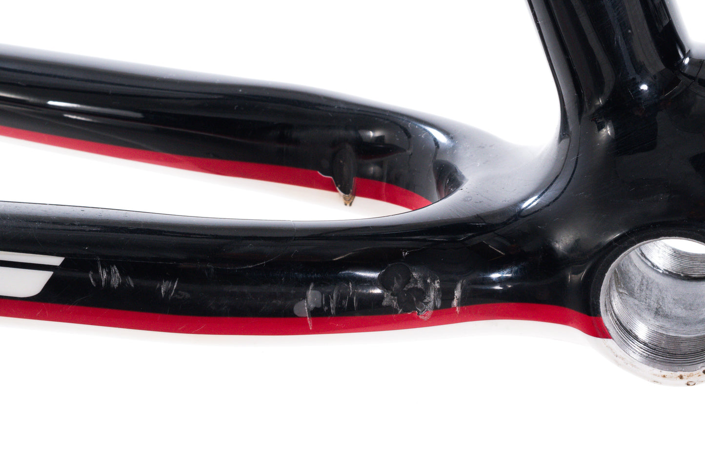 USED KHS Alite Team Medium Carbon Hardtail Mountain Bike Frame 26" wheel Black/White/Red