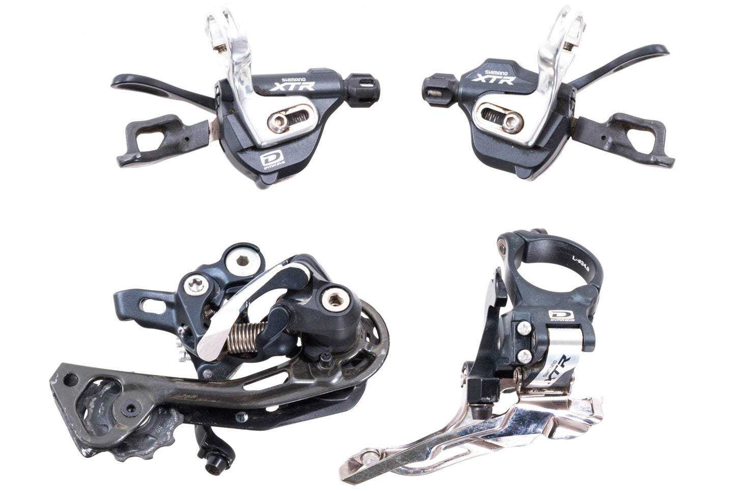 USED Shimano XTR M980 3x10 speed Flat Bar Mountain Mini Groupset Shifters/Derailleurs