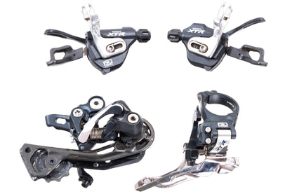 USED Shimano XTR M980 3x10 speed Flat Bar Mountain Mini Groupset Shifters/Derailleurs
