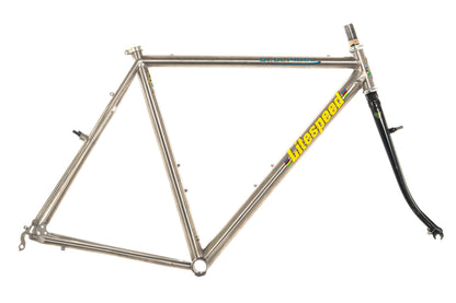 USED Litespeed Blue Ridge 55cm Titanium Cyclocross Frame Canti Rim Brake w/ Reynolds 531 Fork