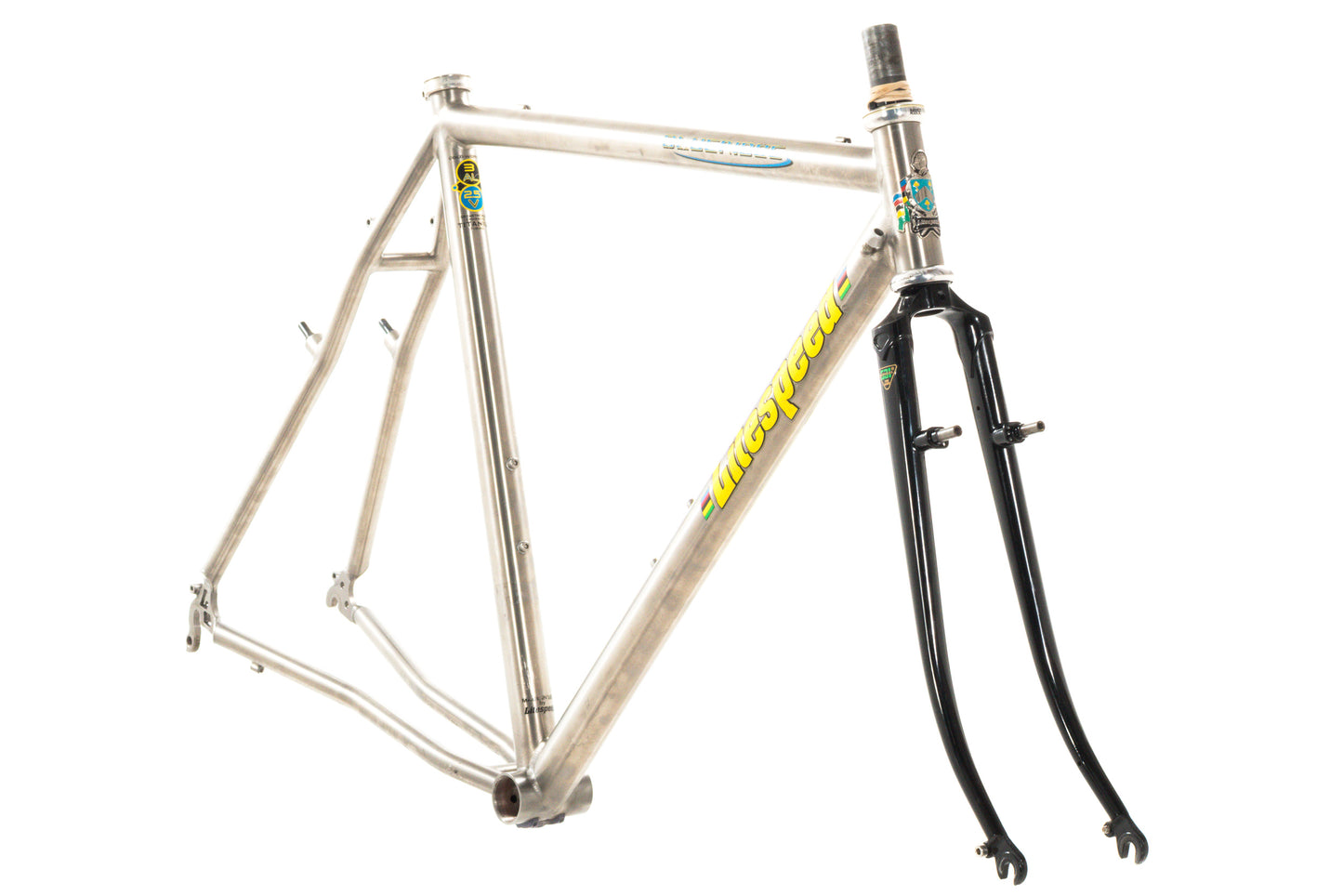 USED Litespeed Blue Ridge 55cm Titanium Cyclocross Frame Canti Rim Brake w/ Reynolds 531 Fork