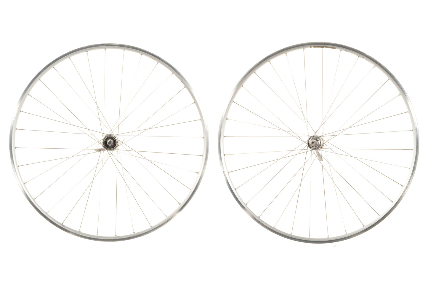 USED Mavic 700C Clincher Road Wheelset w/ Shimano 6500 Hubs Silver