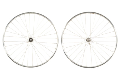 USED Mavic 700C Clincher Road Wheelset w/ Shimano 6500 Hubs Silver