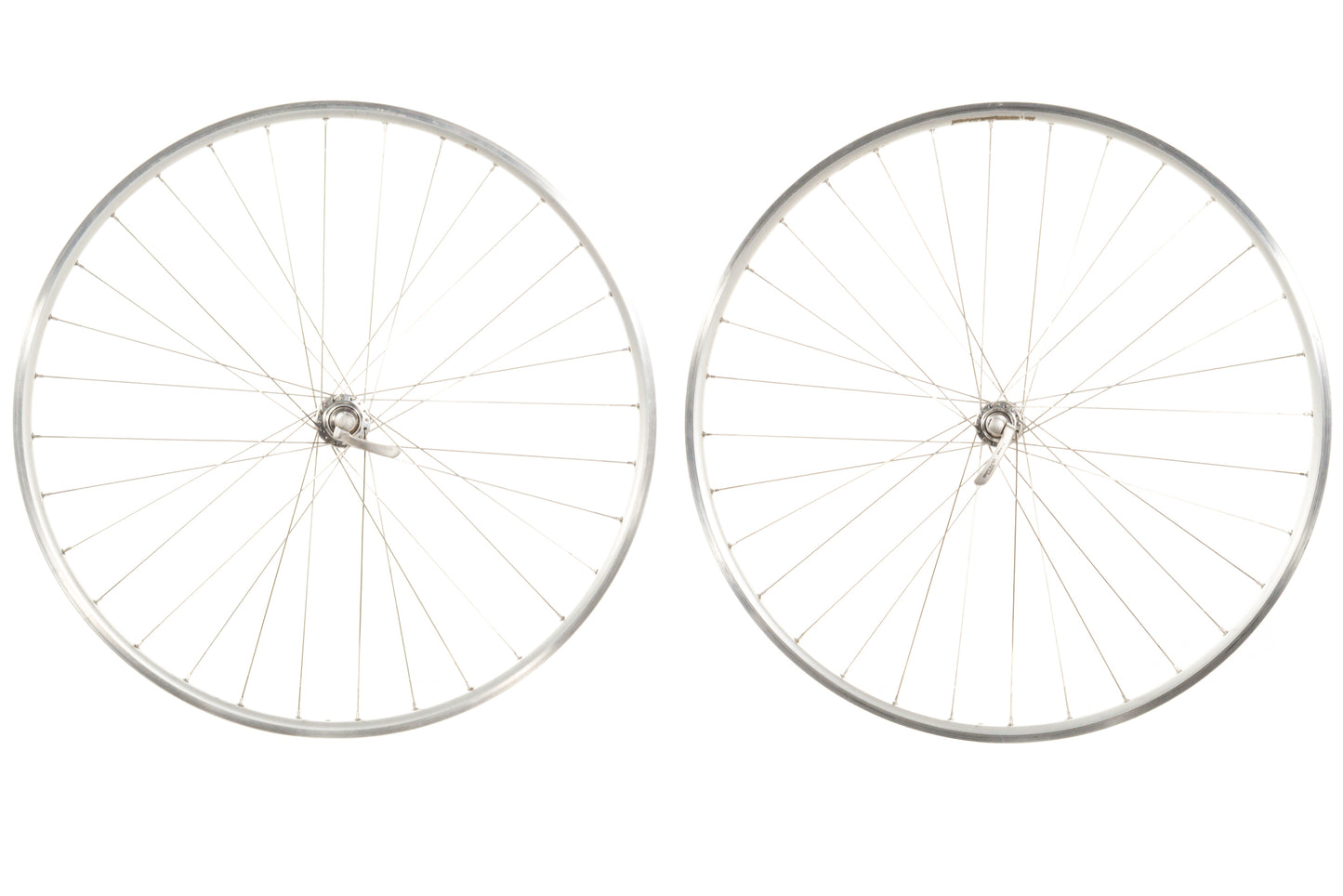USED Mavic 700C Clincher Road Wheelset w/ Shimano 6500 Hubs Silver