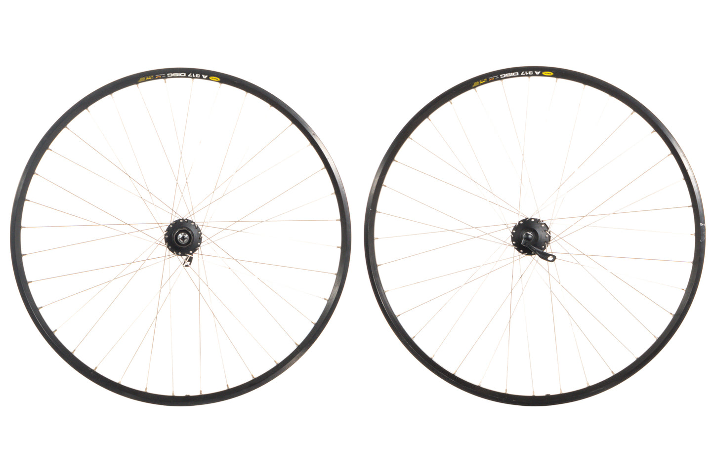 USED Mavic A317 Disc 700C QR Wheelset Shimano Deore M525 Hubs