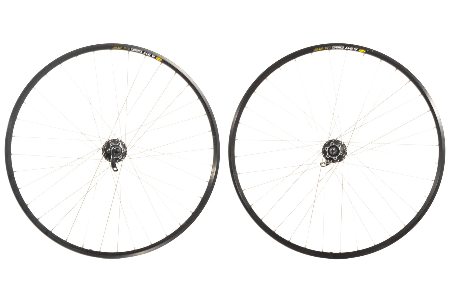 USED Mavic A317 Disc 700C QR Wheelset Shimano Deore M525 Hubs