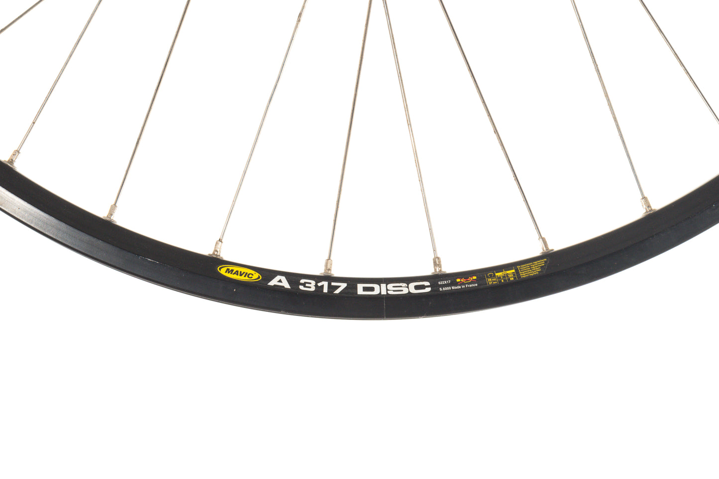 USED Mavic A317 Disc 700C QR Wheelset Shimano Deore M525 Hubs
