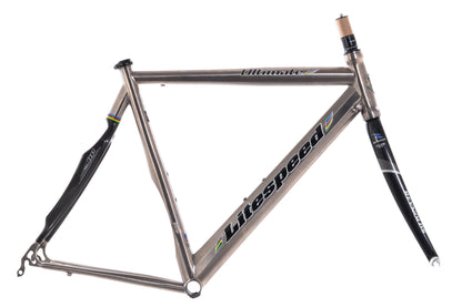 USED 2005 Litespeed Ultimate 55cm Titanium/Carbon Road Bike Frame Rim Brake Quick Release