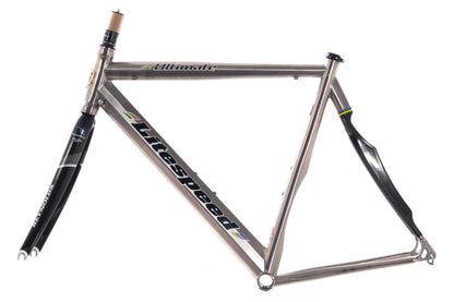 USED 2005 Litespeed Ultimate 55cm Titanium/Carbon Road Bike Frame Rim Brake Quick Release