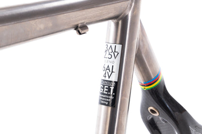 USED 2005 Litespeed Ultimate 55cm Titanium/Carbon Road Bike Frame Rim Brake Quick Release