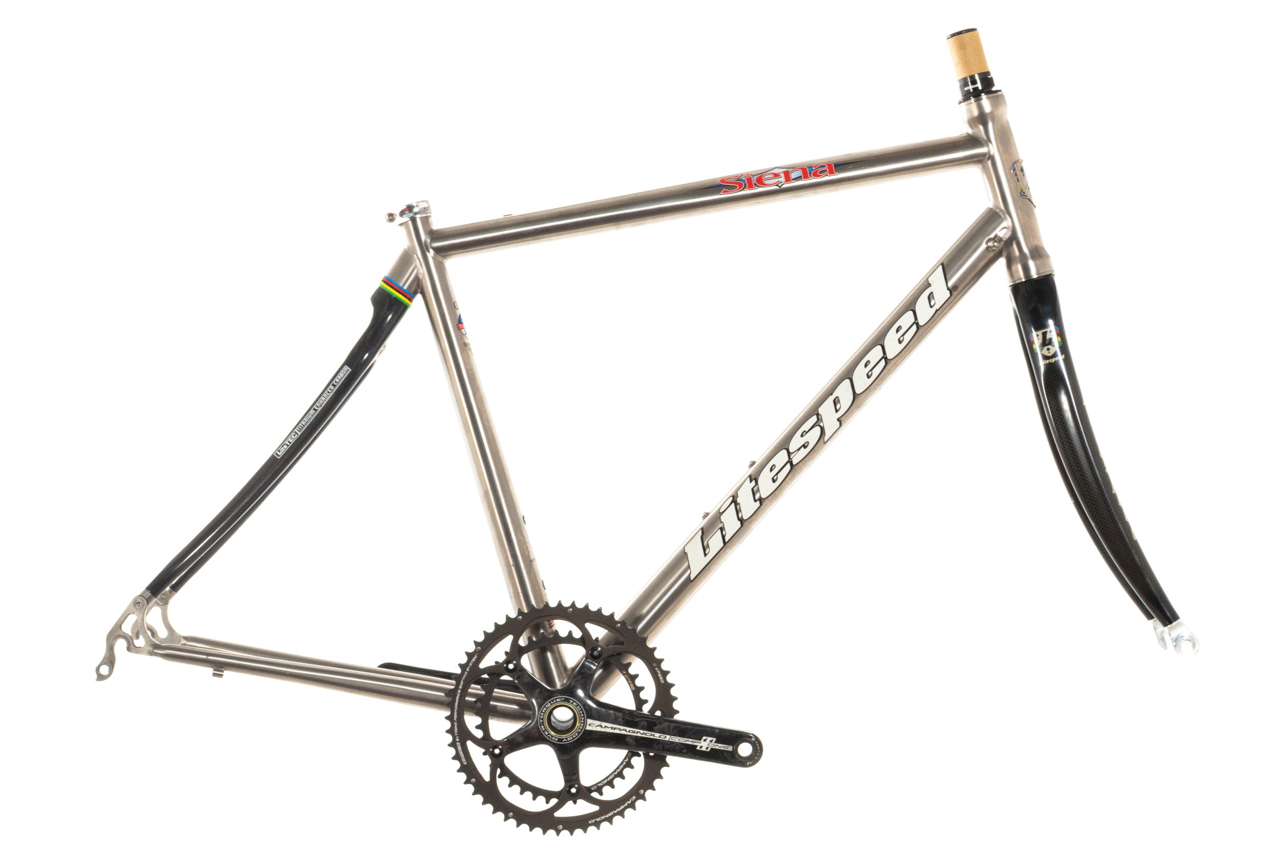 USED Litespeed Siena Titanium/Carbon Large Road Bike Frameset Rim Brak