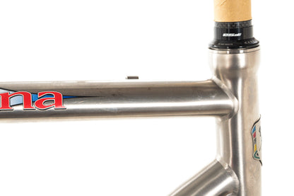 USED Litespeed Siena Titanium/Carbon Large Road Bike Frameset Rim Brake with Campagnolo Carbon 2x11 Crankset