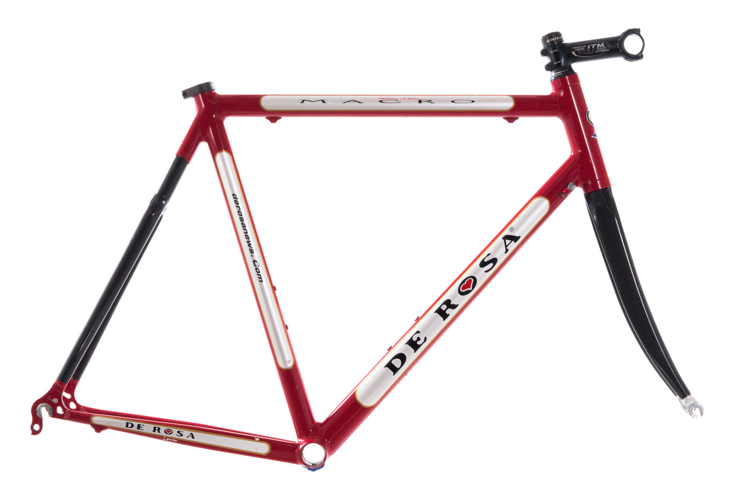 USED De Rosa Marco 58cm Road Bike Frameset Alloy Red Italian BB