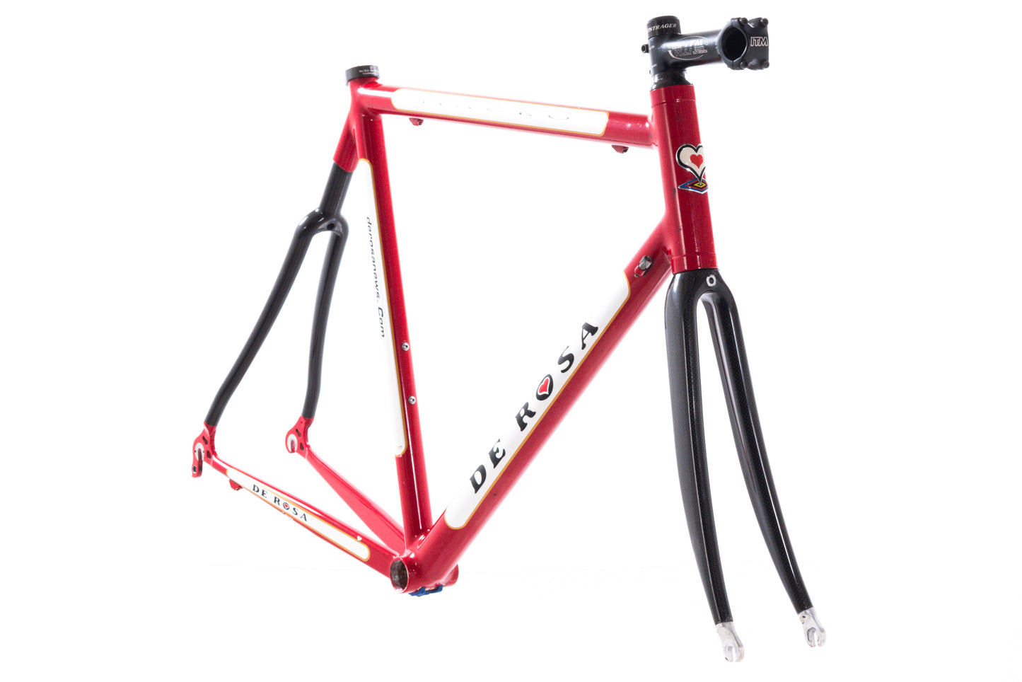 USED De Rosa Marco 58cm Road Bike Frameset Alloy Red Italian BB