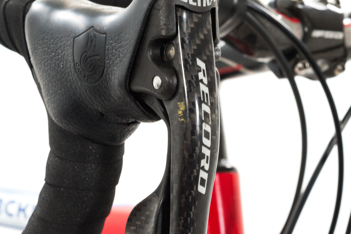 USED 2005 Eddy Merckx 59cm Team SC Scandium Road Bike Campagnolo Record 2x10 speed Red/White/Blue