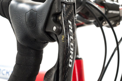 USED 2005 Eddy Merckx 59cm Team SC Scandium Road Bike Campagnolo Record 2x10 speed Red/White/Blue