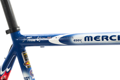 USED 2005 Eddy Merckx 59cm Team SC Scandium Road Bike Campagnolo Record 2x10 speed Red/White/Blue