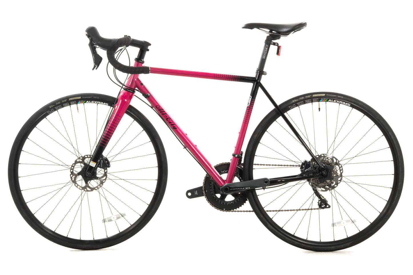 USED All-City Zig Zag Ultegra Sour Cherry Seltzer Steel Road Bike 49cm 2x11 speed Carbon Fork
