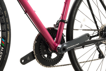 USED All-City Zig Zag Ultegra Sour Cherry Seltzer Steel Road Bike 49cm 2x11 speed Carbon Fork