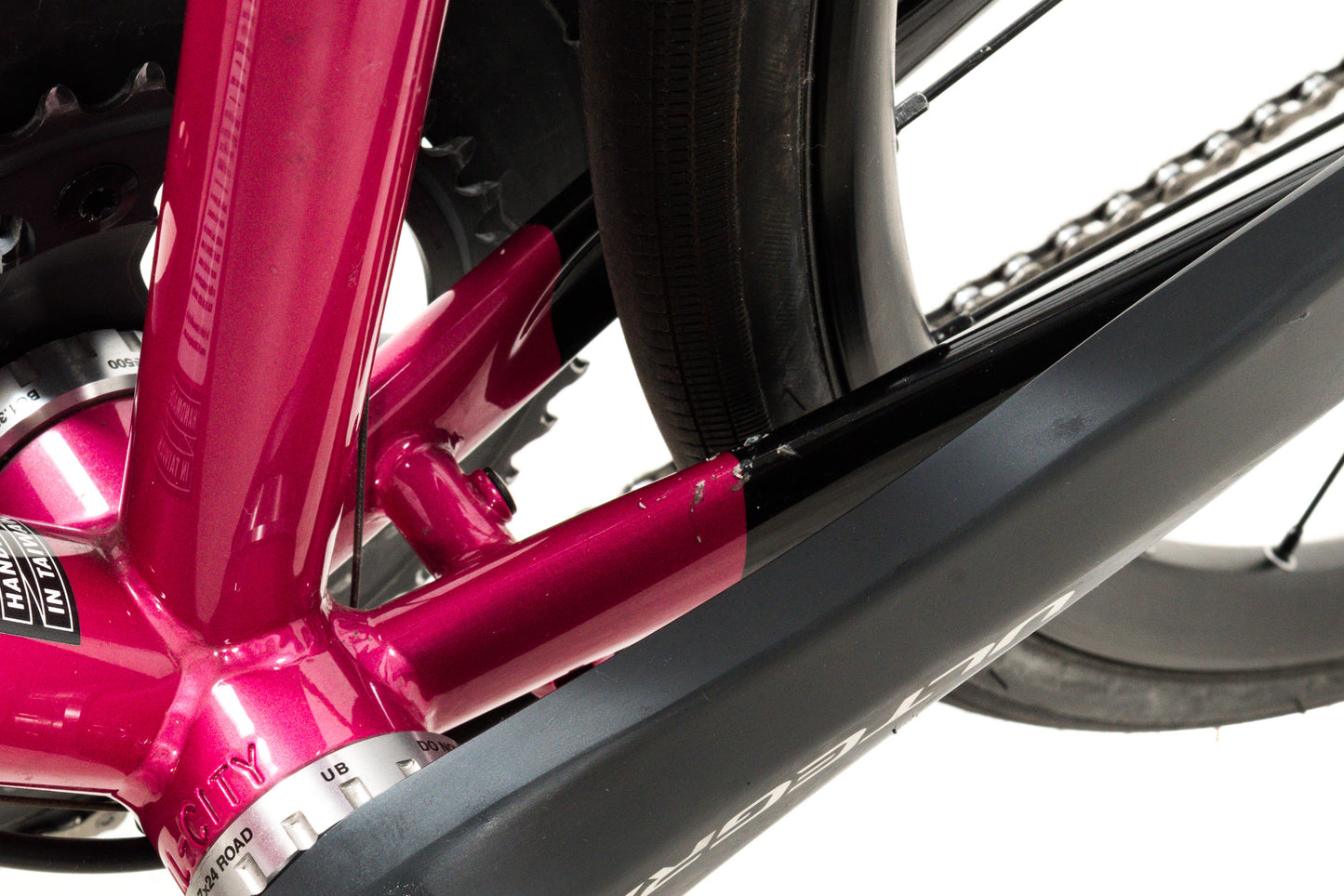 USED All-City Zig Zag Ultegra Sour Cherry Seltzer Steel Road Bike 49cm 2x11 speed Carbon Fork