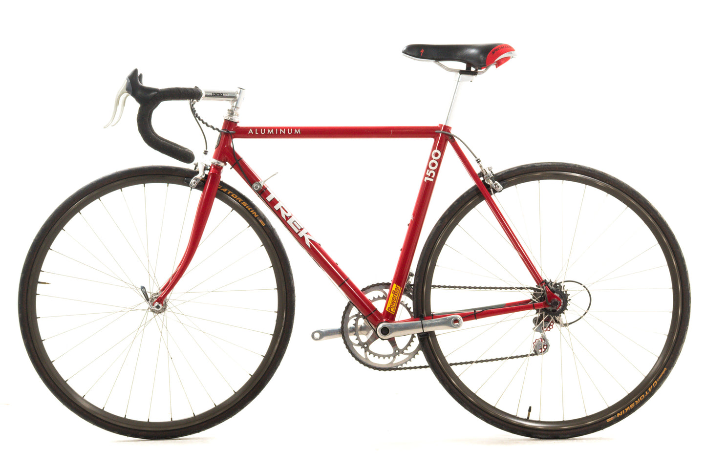 USED Vintage 1990 Trek 1500 52cm Aluminum Road Bike Shimano 105 Red -AS IS