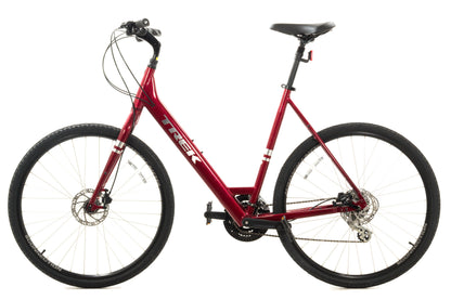 USED 2021 Trek Verve 2 Disc Step Thru X-Large Hybrid Bike Shimano 3x8 Red