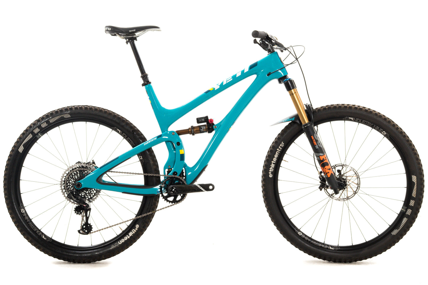USED 2018 Yeti SB 5.5 Turq Carbon X-Large Full Suspension MTB SRAM X0 Eagle 1x12 Speed
