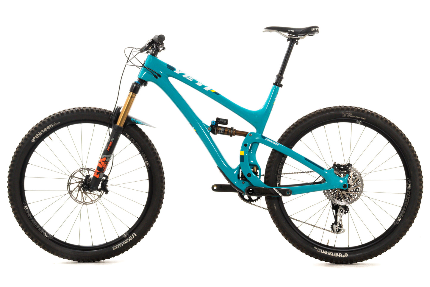 USED 2018 Yeti SB 5.5 Turq Carbon X-Large Full Suspension MTB SRAM X0 Eagle 1x12 Speed