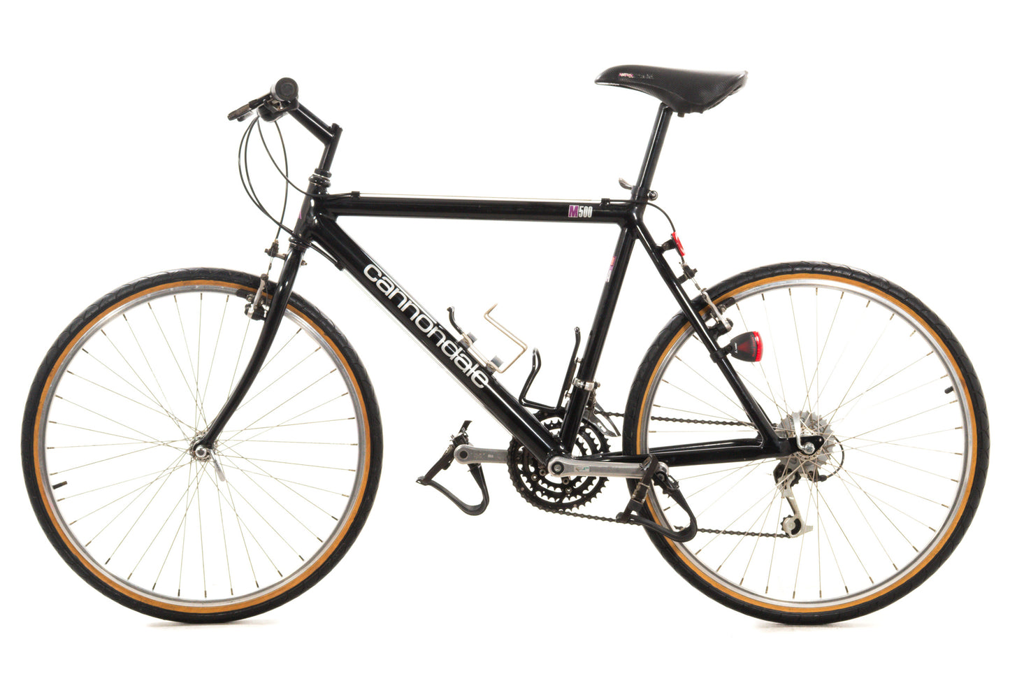 USED Vintage 1993 Cannondale M500 18" (Med) Rigid Aluminum Mountain Bike 26" Black AS IS