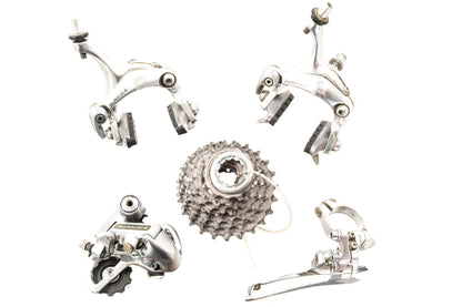 USED Shimano Dura-Ace 7400 2x8 speed Partial Groupset BR-7403, FD/RD-7402, CS-7400 Silver Road