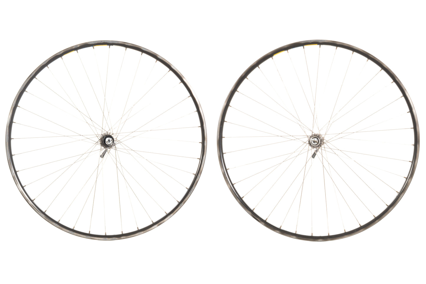 USED Vintage Mavic Open 4 CD 700C Road Wheelset w/ Shimano Dura-Ace 7400/7402 Hubs Silver 36h