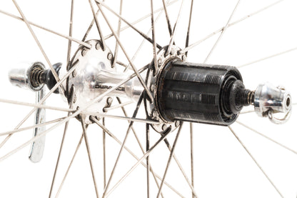 USED Vintage Mavic Open 4 CD 700C Road Wheelset w/ Shimano Dura-Ace 7400/7402 Hubs Silver 36h