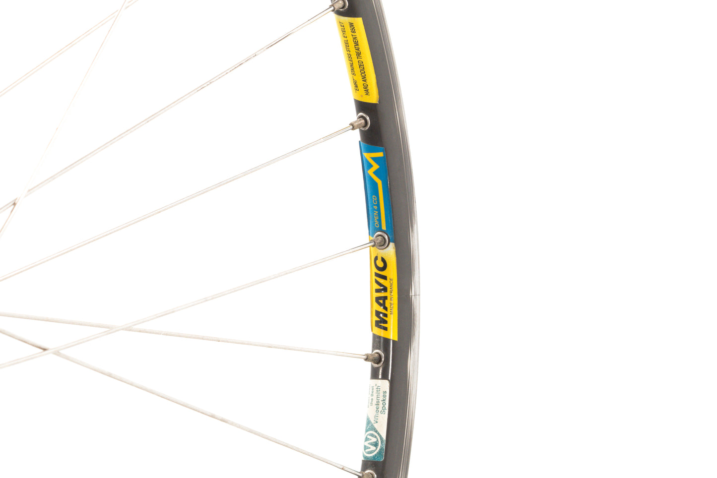 USED Vintage Mavic Open 4 CD 700C Road Wheelset w/ Shimano Dura-Ace 7400/7402 Hubs Silver 36h