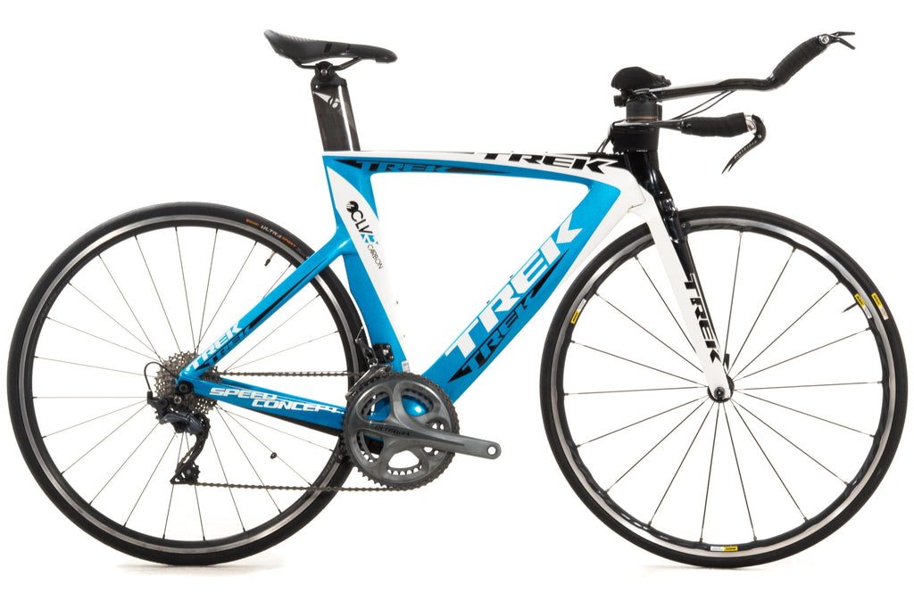 USED 2011 Trek Speed Concept WMN 9.5 Medium Carbon Time Trial Bike Ultegra 2x11 Blue