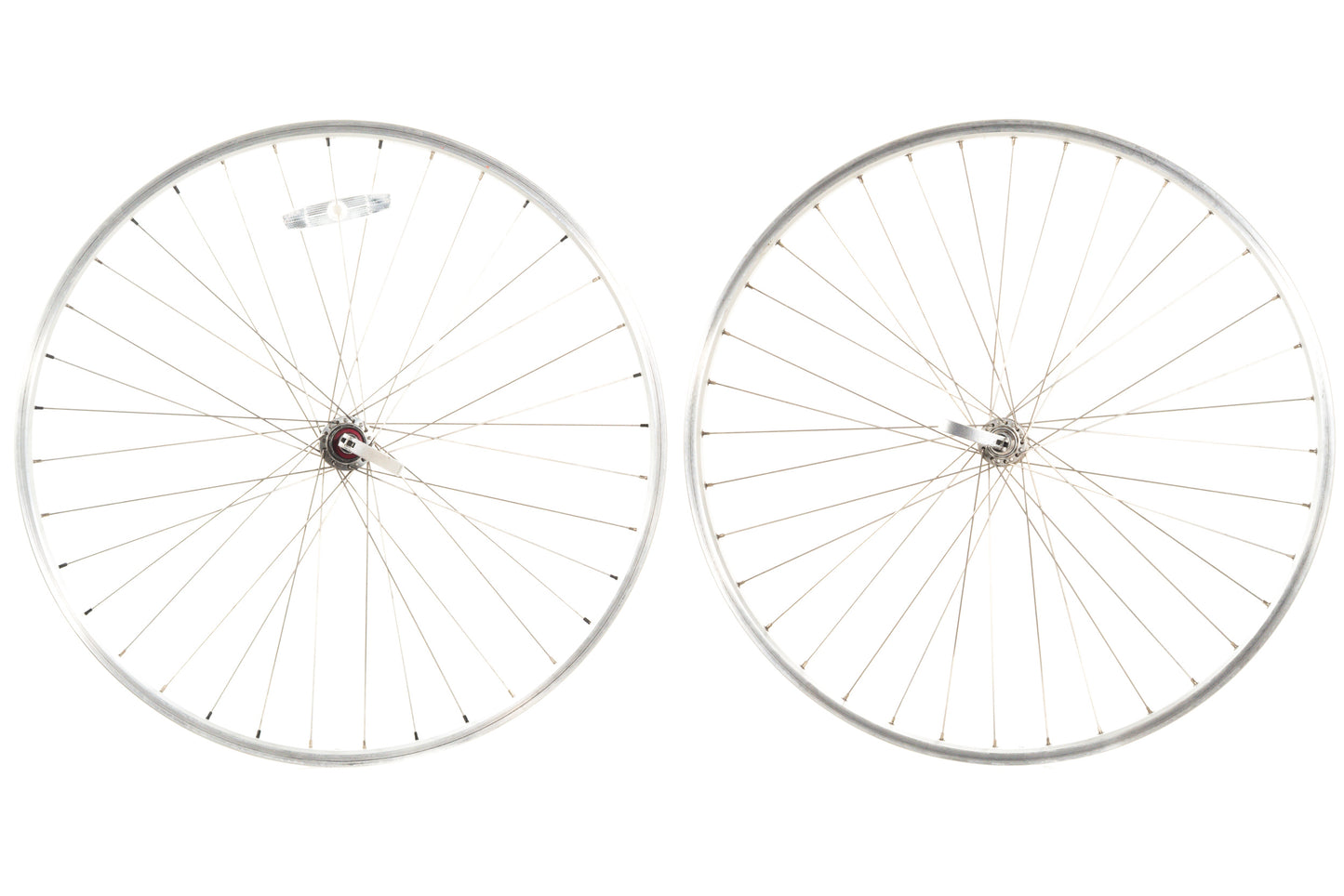USED Rivendell/Silver 700c/29" Double Wall Alloy Rim Brake Wheelset Quick Release 24mm Internal Width