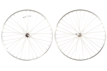 USED Rivendell/Silver 700c/29" Double Wall Alloy Rim Brake Wheelset Quick Release 24mm Internal Width