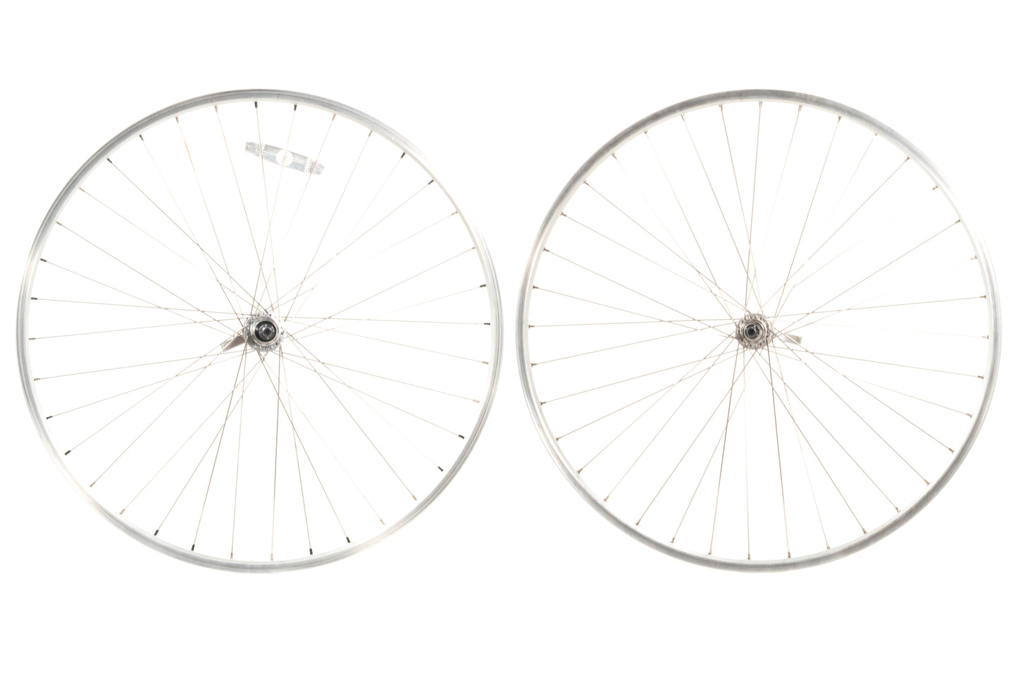 USED Rivendell/Silver 700c/29" Double Wall Alloy Rim Brake Wheelset Quick Release 24mm Internal Width