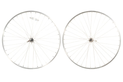 USED Rivendell/Silver 700c/29" Double Wall Alloy Rim Brake Wheelset Quick Release 24mm Internal Width