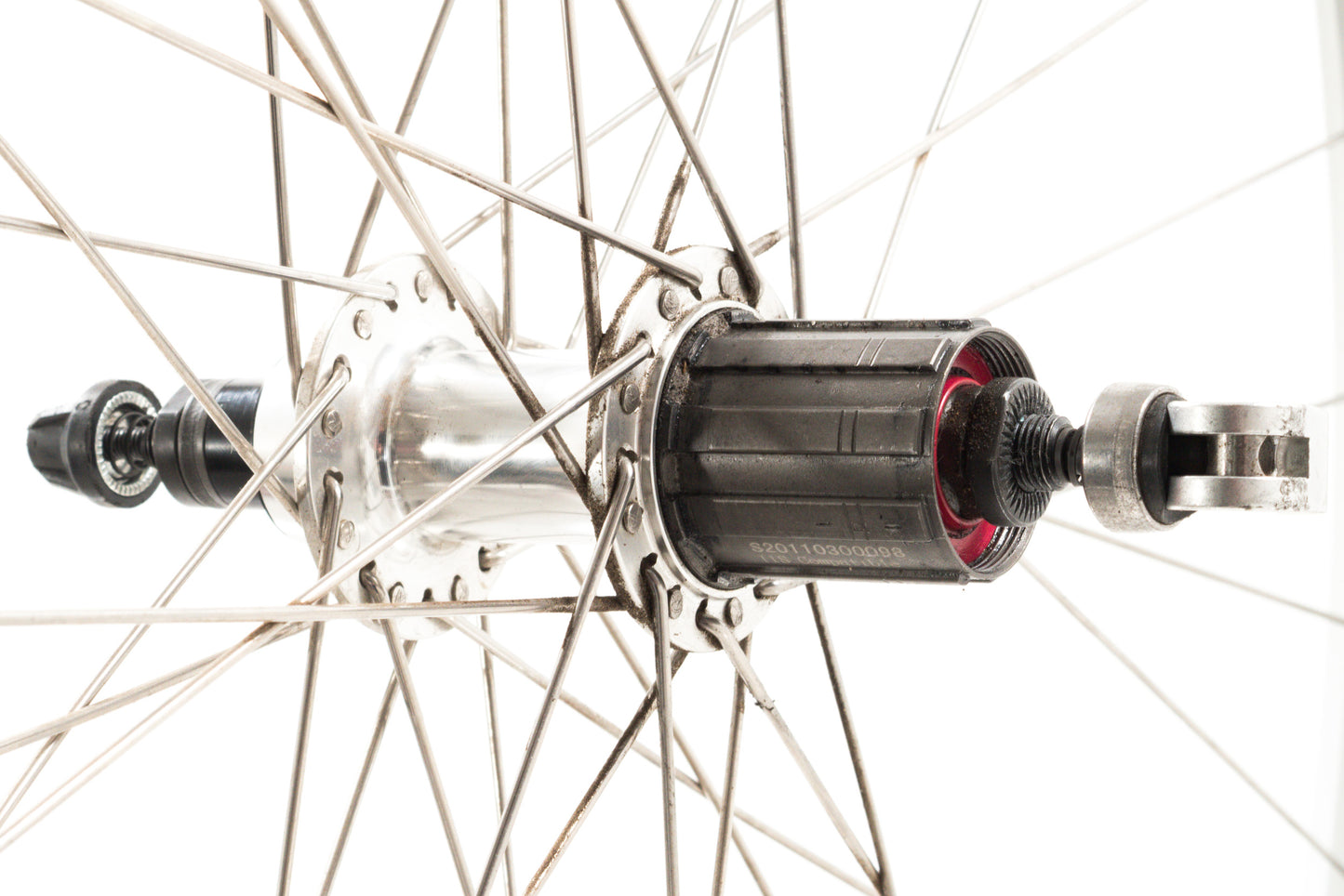 USED Rivendell/Silver 700c/29" Double Wall Alloy Rim Brake Wheelset Quick Release 24mm Internal Width