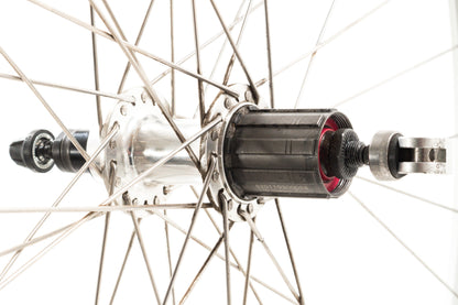USED Rivendell/Silver 700c/29" Double Wall Alloy Rim Brake Wheelset Quick Release 24mm Internal Width