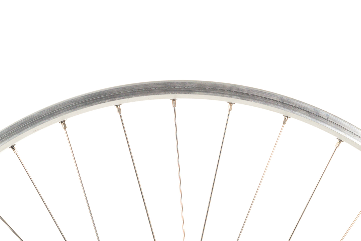 USED Rivendell/Silver 700c/29" Double Wall Alloy Rim Brake Wheelset Quick Release 24mm Internal Width
