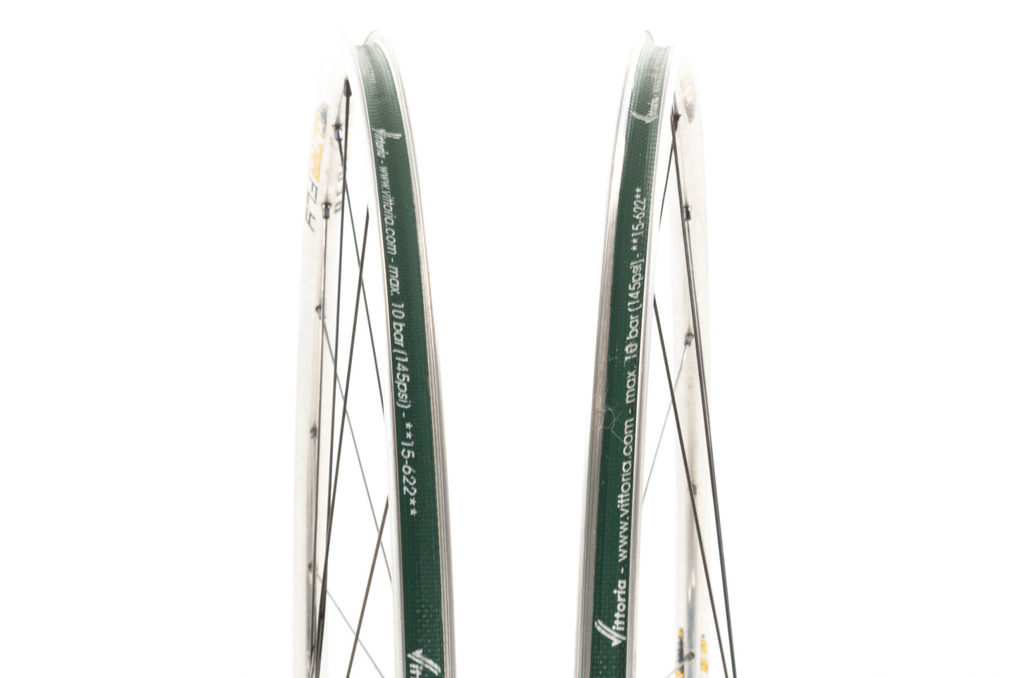 USED Rivendell/Silver 700c/29" Double Wall Alloy Rim Brake Wheelset Quick Release 24mm Internal Width