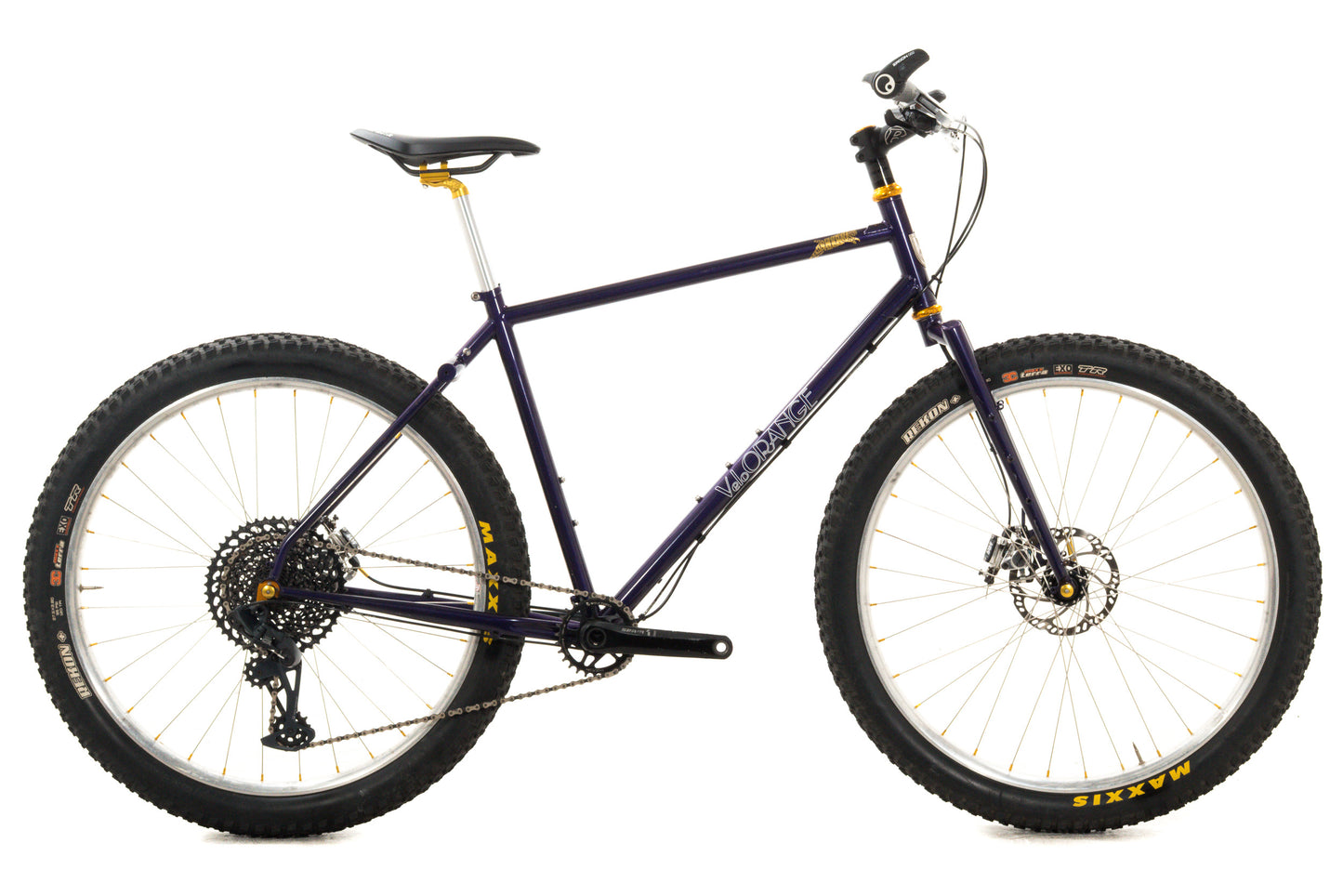 USED 2018 Velo Orange Piolet Rigid Large Steel Mountain Bike SRAM GX Eagle 27.5"+ Purple