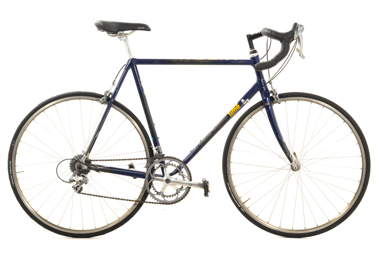 USED Vintage 1995 Time Helix Equipe 56cm Carbon Road Bike Shimano 600 2x8 Speed AS IS