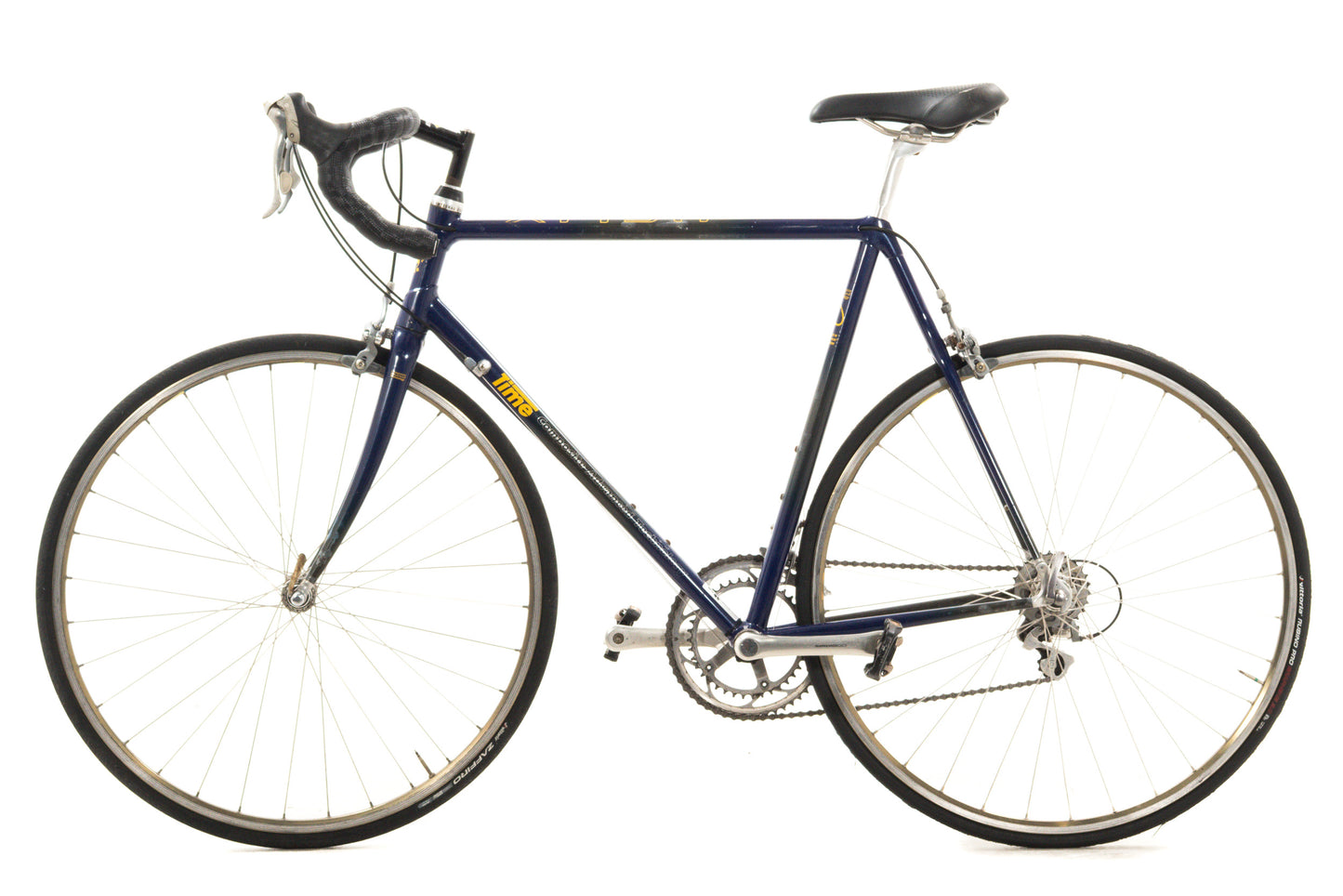 USED Vintage 1995 Time Helix Equipe 56cm Carbon Road Bike Shimano 600 2x8 Speed AS IS