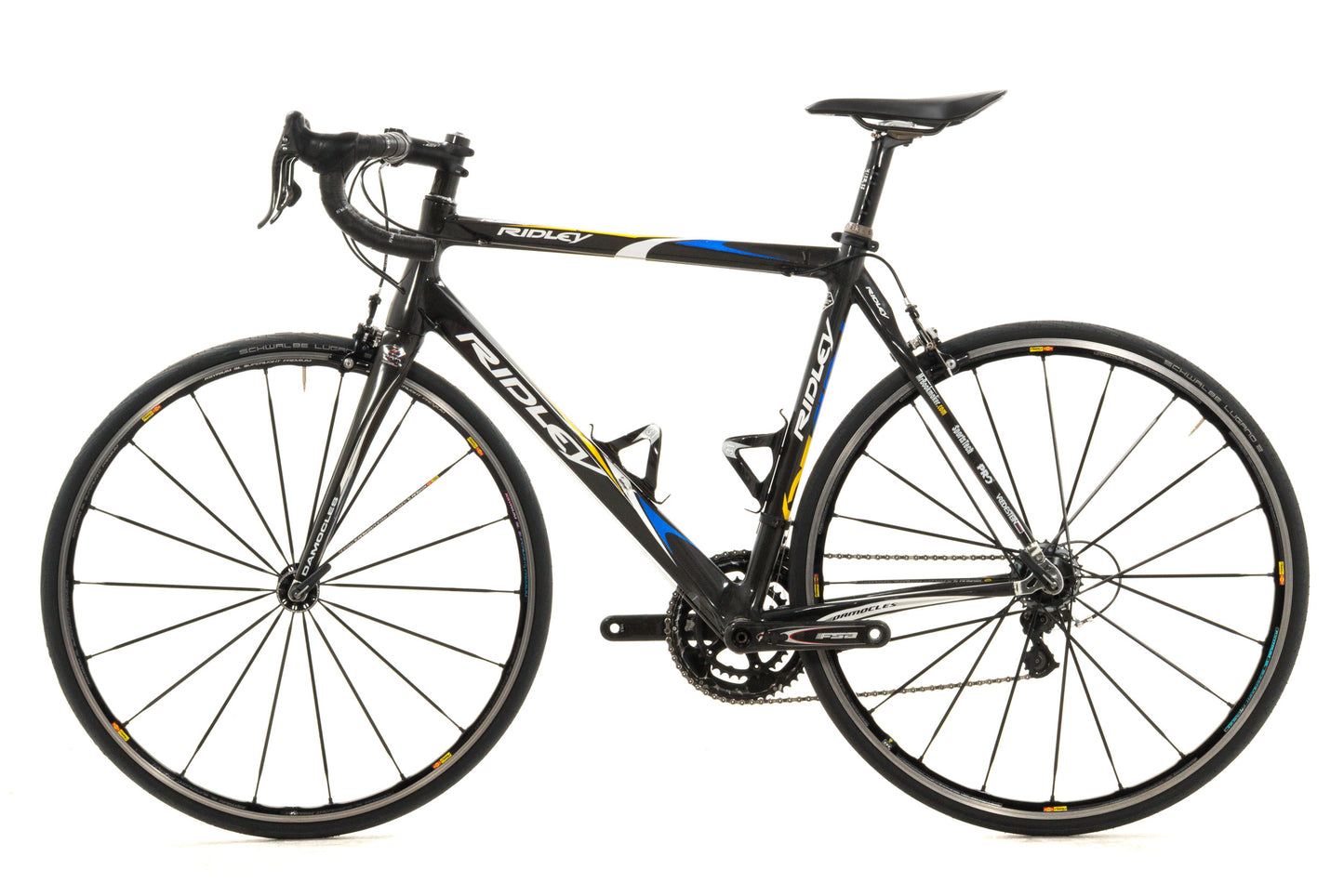 USED Ridley Damocles Medium/54cm Carbon Road Bike Campagnolo Record Titanium 2x10 speed Mavic Ksyrium SL
