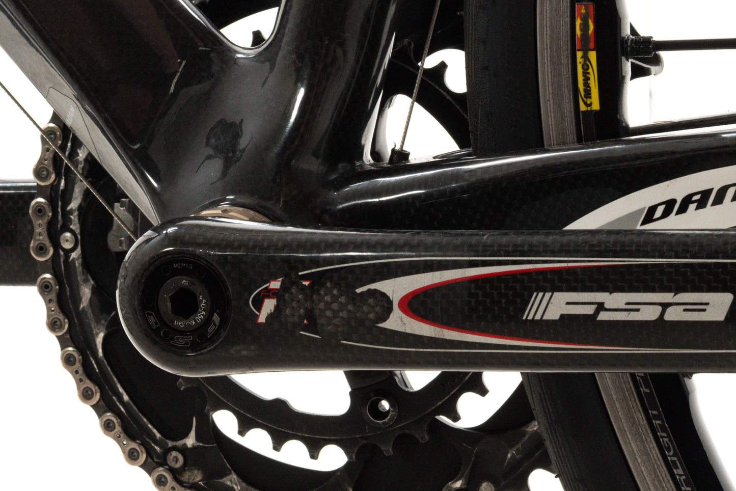USED Ridley Damocles Medium/54cm Carbon Road Bike Campagnolo Record Titanium 2x10 speed Mavic Ksyrium SL